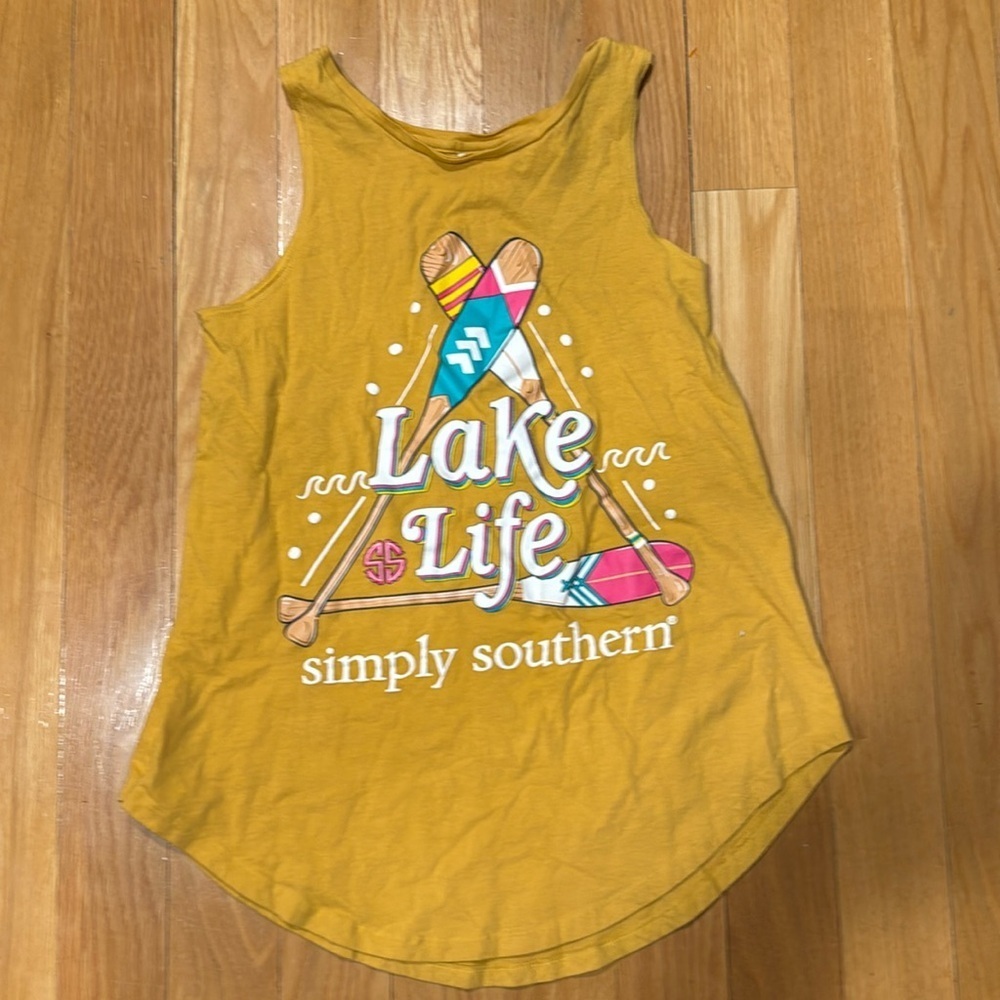 Simply Southern Women's Lake Life Tank Top Small